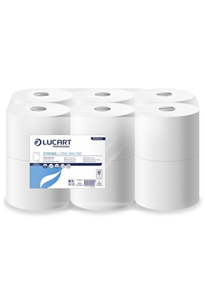Lucart Hartie igienica, strong l-one mini, 2 straturi 180 m, 800 foi, Lucart,...