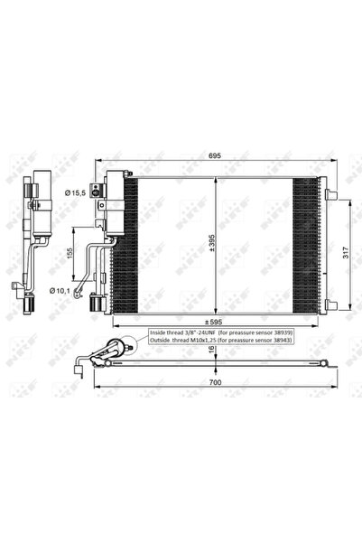 NRF Condensator Climatizare Nissan Qashqai 1