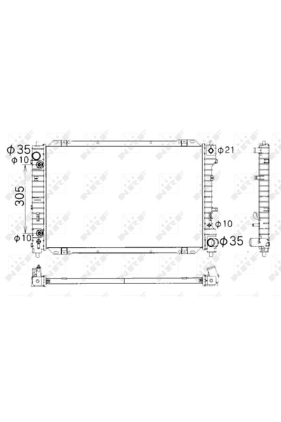 NRF Radiator Racire Motor Ford Maverick Mazda Tribute