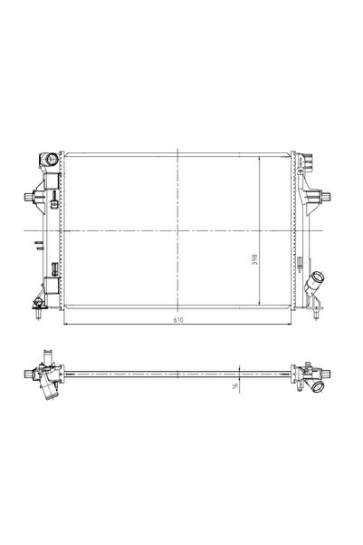 NRF Radiator Racire Motor Hyundai Elantra 6 Limuzina/I30