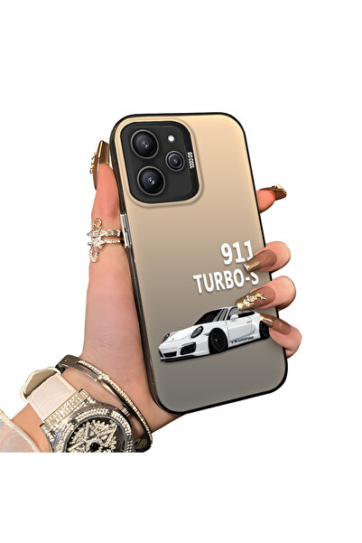 ucuc حافظة متوافقة مع هاتف Xiaomi Redmi 12 4G، نمط سيارة رياضية، حافة مرنة، ح...