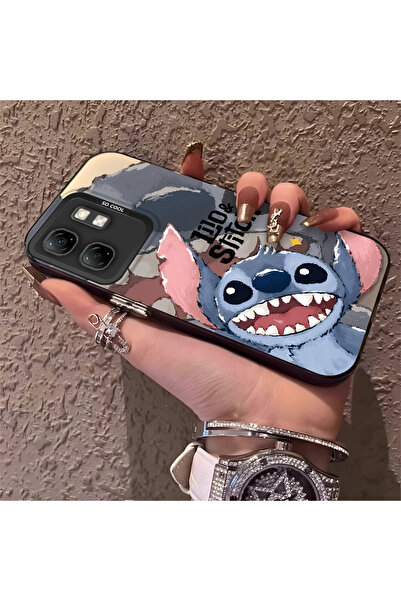 ucuc جراب متوافق مع هاتف Infinix Hot 50i، بتصميم مطرز وحافة سيليكون وظهر صلب ...