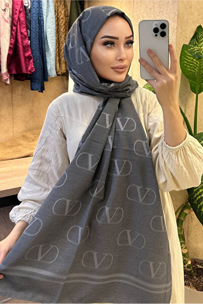 CUOCA LOUNGE V Desenli Çift Taraflı Kaşmir İpek Şal