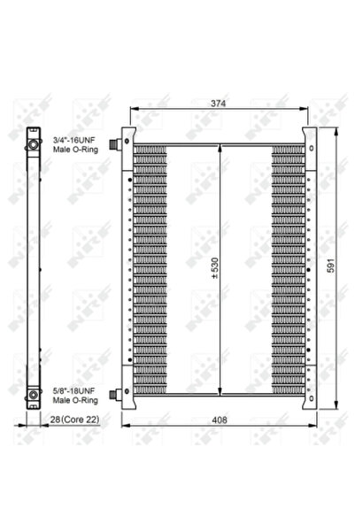 NRF Condensator Climatizare Volvo Fl/FS7
