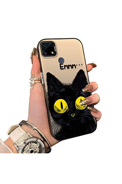 ucuc حافظة من السيليكون المتوافقة مع هاتف Realme C25S ذات حافة صلبة ومضادة لل...