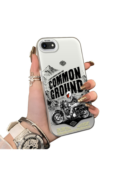 ucuc iPhone 7/8/Se 2020 2022 Compatible Silicone Edge Hard Back Anti-Fall Rac...