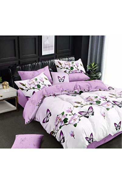 trendyhome Fine Cotton Underwear with Elastic 6 Pieces, Butterflies, Lilac (W18)