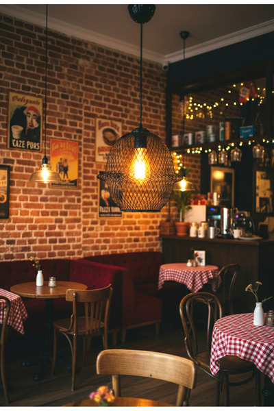 Decodelight Siyah Endüstriyel Metal Hasır Tel Silindir ve Gezegen Model Hol m...