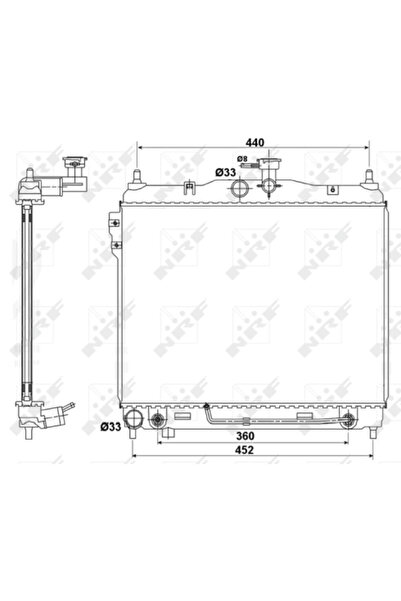 NRF Radiator Racire Motor Hyundai Getz