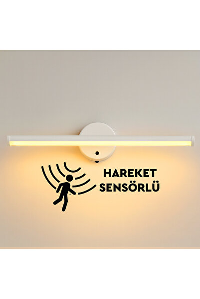 Nobbystar Sök-Tak Sensörlü Beyaz Günışığı Yapışkanlı Pilli Led Aplik 38cm