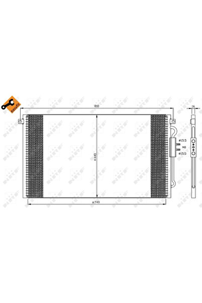 NRF Condensator Climatizare Chrysler Voyager 4