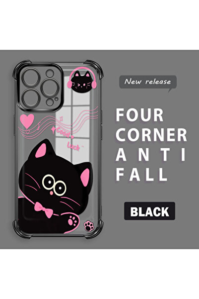 ucuc غطاء حماية شفاف مضاد للسقوط متوافق مع آيفون 16 برو ماكس، تصميم سيليكون س...