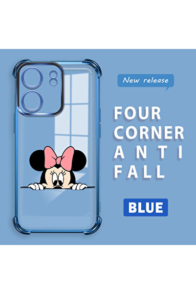 ucuc جراب شاومي ريدمي 13C متوافق مع السيليكون الشفاف، ذو أركان أربعة، سميك وم...