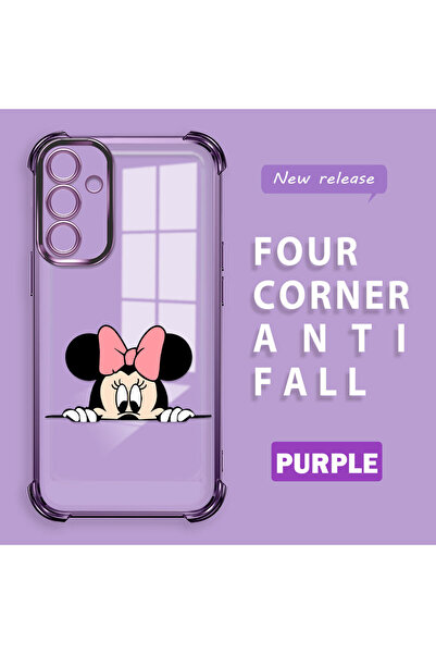 ucuc حافظة سامسونج جالاكسي A15 المتوافقة مع السيليكون الشفاف ذات أربعة زوايا ...