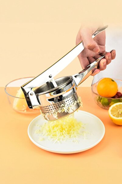 ALLEGRI هراسة البطاطس من الفولاذ المقاوم للصدأ مع وعاء كبير وفتحات واسعة ذات ...