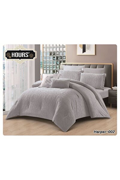 HOURS Harbir Luxury Winter Bedspread, 6 Pieces, Velvet on Fur for Luxury Title