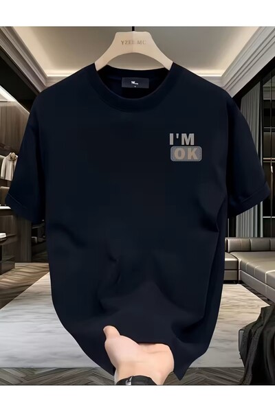 LELVANİ تي شيرت مطبوع عليه I'M OK للجنسين