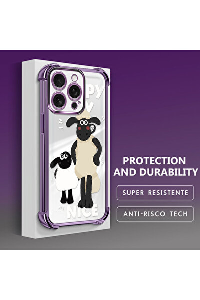 ucuc غطاء شفاف متوافق مع آيفون 16 برو مضاد للسقوط مع حماية سميكة من السيليكون...