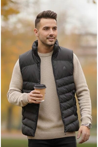 DYNAMO Antrasit Renk Erkek Spor Şişme Yelek 4023 LRD-STO04911