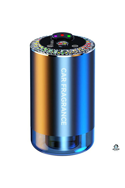 ATOM DEALS odorizant inteligent pentru mașină — difuzie nano, purificator de aer, RGB muzical, Cologne Ocean