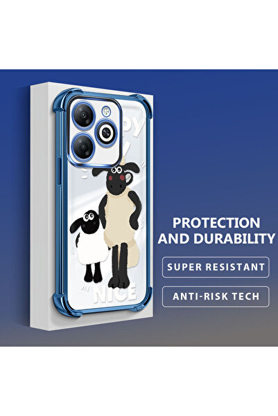 ucuc جراب حماية شفاف مضاد للسقوط لهاتف تكنو سبارك 20/20C، حماية سميكة من السي...