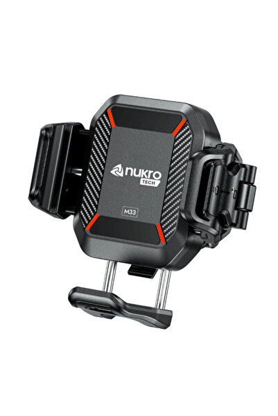 Nukrotech M33 4 Yastıklı Titreşim Modüllü Motosiklet Telefon Tutucu - Hnda Sa...