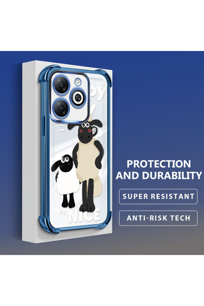 ucuc حافظة مضادة للسقوط متوافقة مع هاتف Infinix Smart 8/8 Pro، حماية سميكة من...