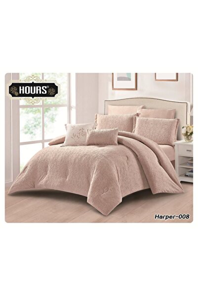 HOURS Harbir Luxury Winter Bedspread, 6 Pieces, Velvet on Fur for Luxury Title