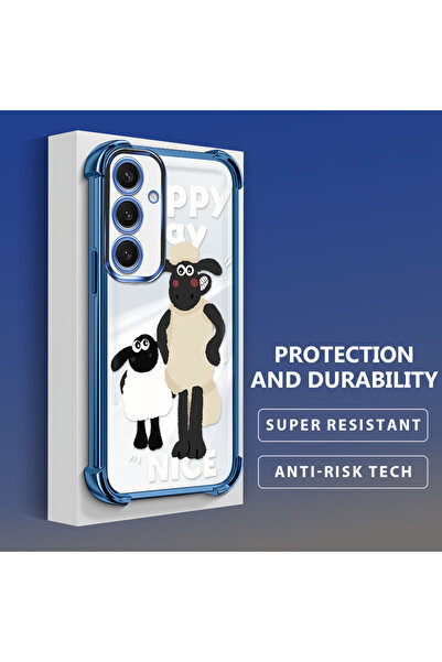 ucuc جراب حماية شفاف مضاد للسقوط لهاتف سامسونج جالاكسي S24 بلس، حماية سميكة م...