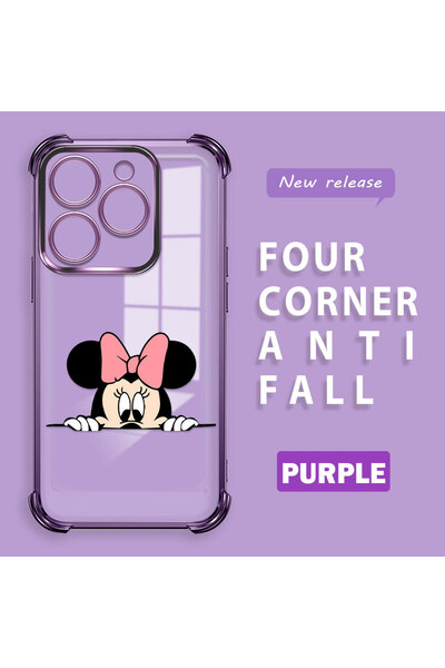 ucuc حافظة من السيليكون الشفاف المتوافقة مع Infinix Smart 8/8 Pro ذات أربعة ز...