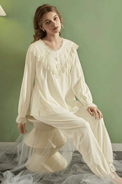 Elaram Dantelli Vintage Pajama Set – Long Sleeve