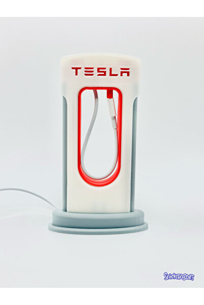 Snickerdoodles Tesla Supercharger Telefon Şarj Aksesuarı - Type-C Uyumlu Kablo Tutucu