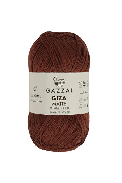 Gazzal Giza Matte %100 Merserize Pamuk – 100 g 250 m İnce Mat Örgü İpi-5585