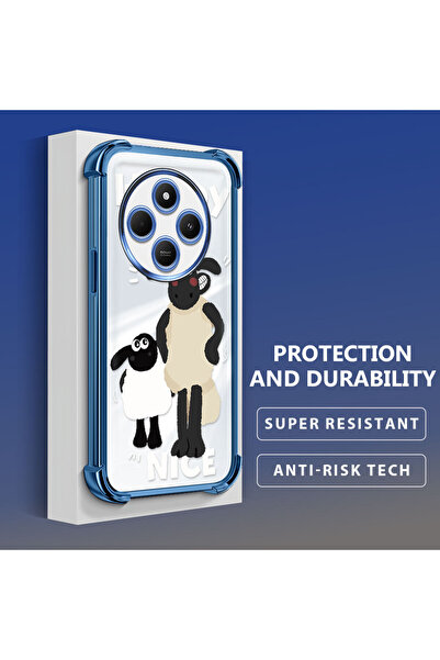 ucuc جراب شفاف متوافق مع هاتف Xiaomi Redmi A4 مضاد للسقوط، حماية سميكة من الس...