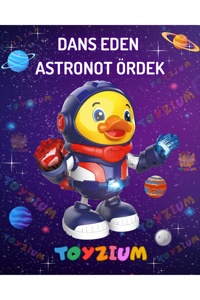 Shem Dans Eden Astronot Ördek Oyuncak – Pilli Işıklı Müzikli Hareketli Çocuk ...