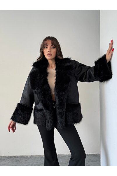 mydukkan.co Fur Suede Coat