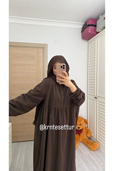 Hijab KADİFE ELBİSE TESETTÜR KIŞLIK