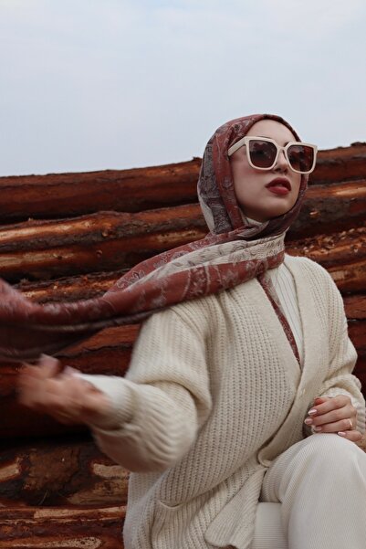 TESSILART Pashmina Cashmere / Suyun Yolu / Açık Kahve