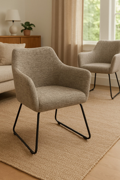 SADANHOME A comfortable chair with an elegant design, combining simplicity and luxury, suitable for living rooms, offices, and modern cafes.