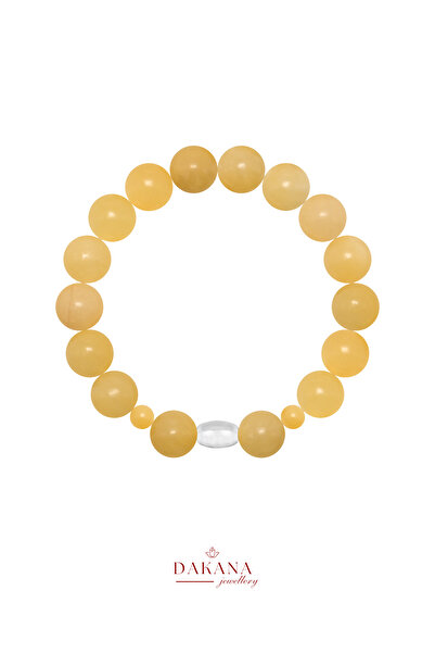 DAKANA JEWELLERY Certified Calcite Stone Sagittarius Men's Natural Stone Brac...