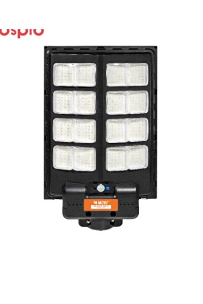 modi كشاف شارع بالطاقة الشمسية 400 واط 8 عدسات مقاوم للماء IP65 لون الإضاءة اصفر