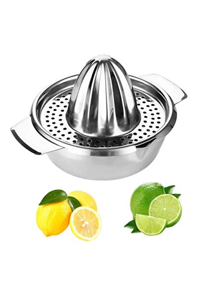Home Citrus Juicer Stainless Steel Orange Juicer Chrome Lemon Juicer Diameter 17 cm