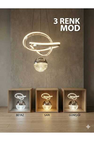 Bohem Aydınlatma Kelebek Çizgili Çift Şeritli Model 3 renk LED Modern Avize B...