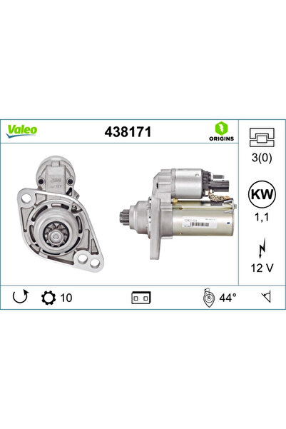 VALEO Starter Audi A1/A3 Seat Altea/Ibiza 3/Leon