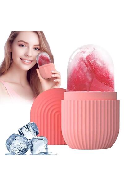 ErCorp Yüz Ve Gözaltı İçin Silikon Buz Masaj Aleti Buz Silindiri