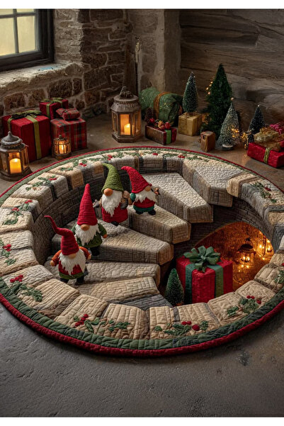 Markaev Cüce Sığınağı Baskılı Dokuma Taban Halı 545 YNG