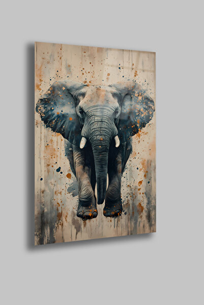 gxe.art Siluete de animale în acuarelă |   Placă de sticlă temperată de 4 mm ...