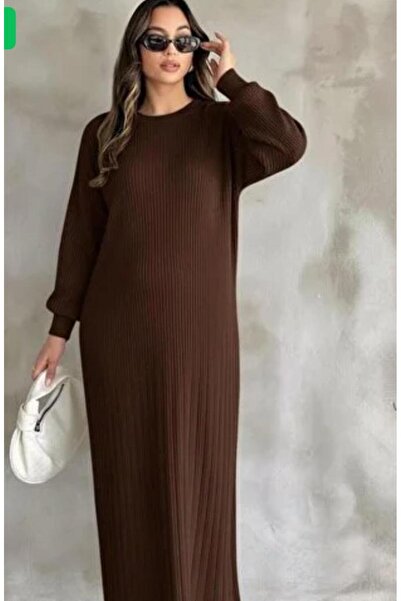 Abalı Yeni sezon kışlık üzün elbise Yumuşak yün iplik Durk park Lazanya model