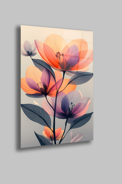 gxe.art Floare botanică (Floare abstractă) |   Placă de sticlă temperată de 4...