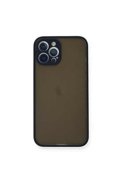 NewFace iPhone 12 Pro Case Montreal Silicone Cover - Navy Blue